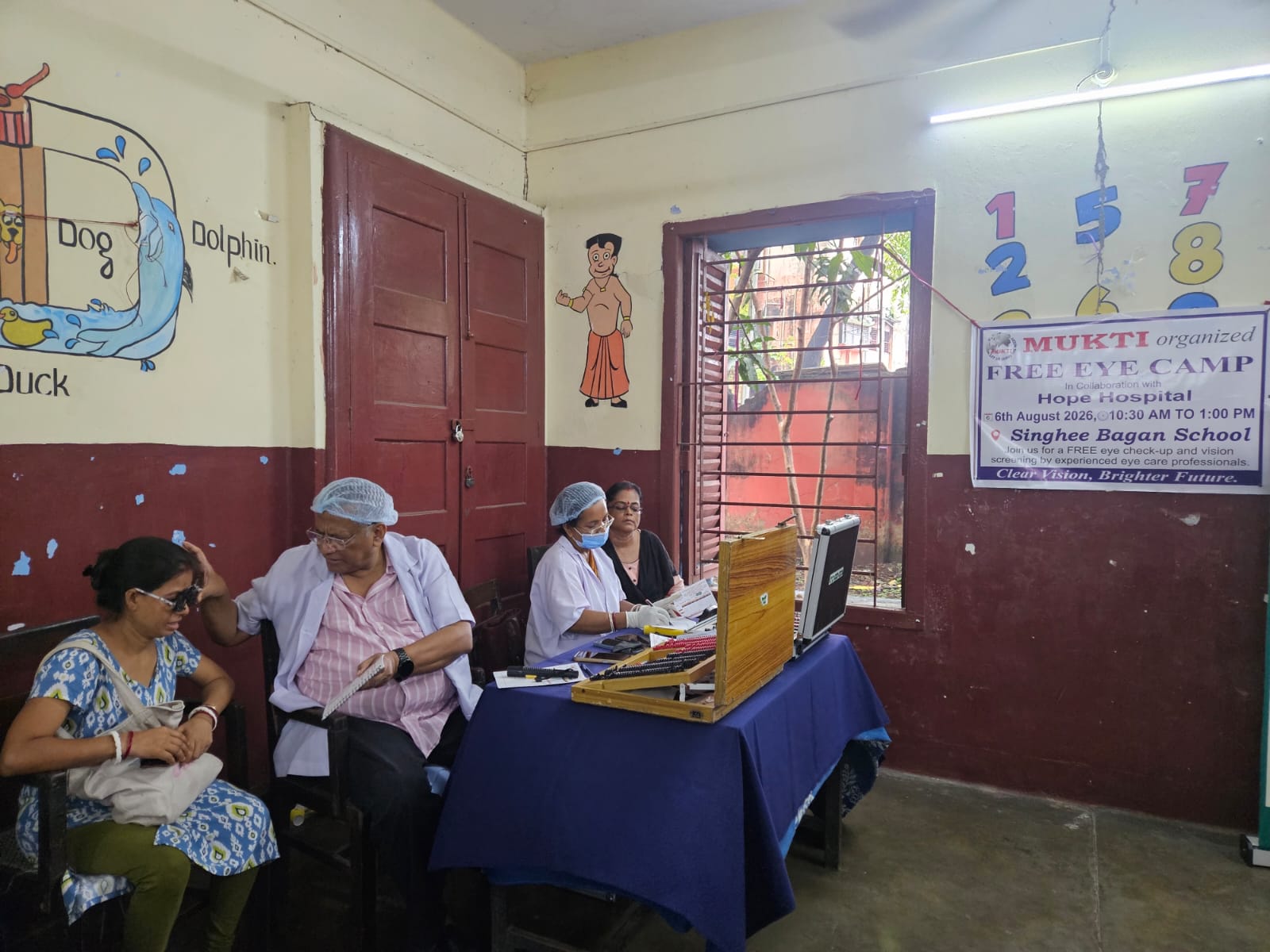 Mukti Urban Project Organizes Free Eye Camp, Benefiting Over 200 Community Members