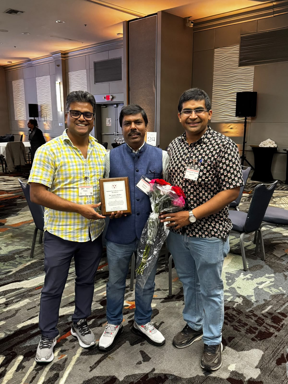 Mukti Founder-president Sankar Halder Honoured By Indians For Collective Action In California