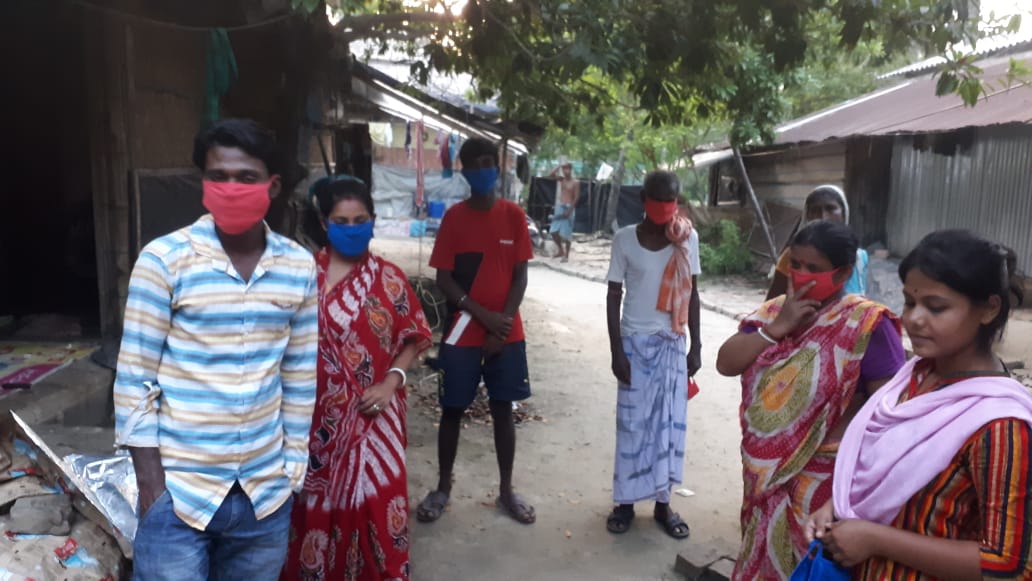 Mask Distribution Program of Mukti at Kakdwip  during Covid-19 Pandemic