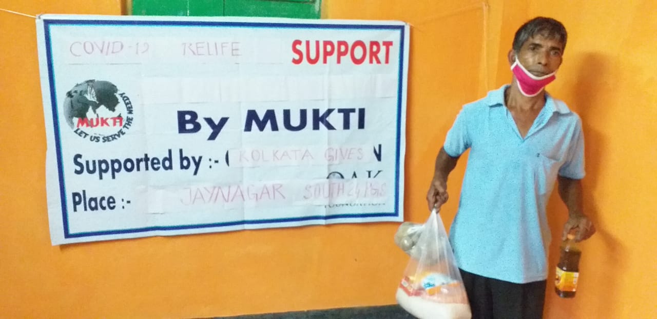 Food Distribution Program at Jaynagar by Mukti During Covid-19